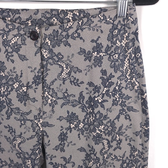 Signé‎ PARIS MADE IN FRANCE 🇫🇷 Floral Lace Pants Trousers Size 40 US 8 - Picture 9 of 12